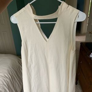 Cream anthropologie dress